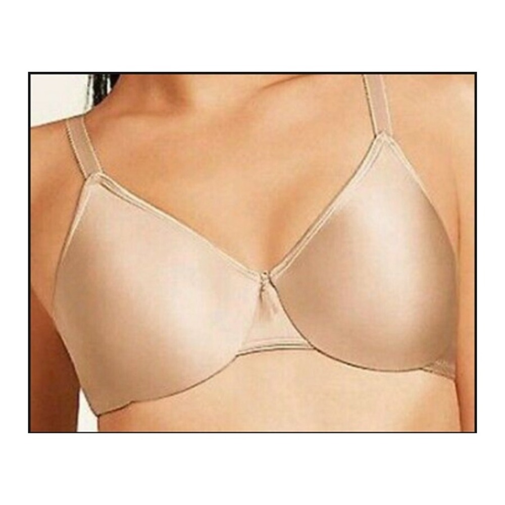 NWT Wacoal Bodysuede 34B Ultra Full Figure Seamless 85182 Beige Bra #109647